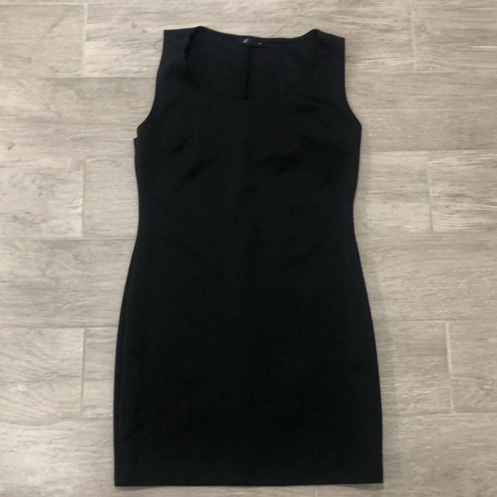Black mini dress